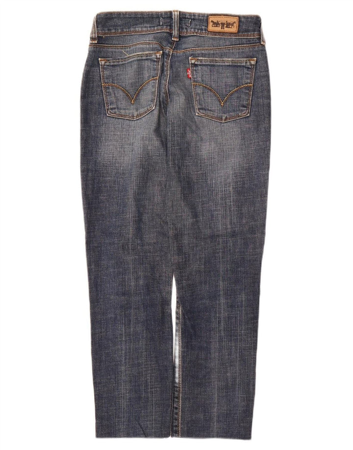 Levi's feminino 570 jeans retos W28 L26 algodão azul