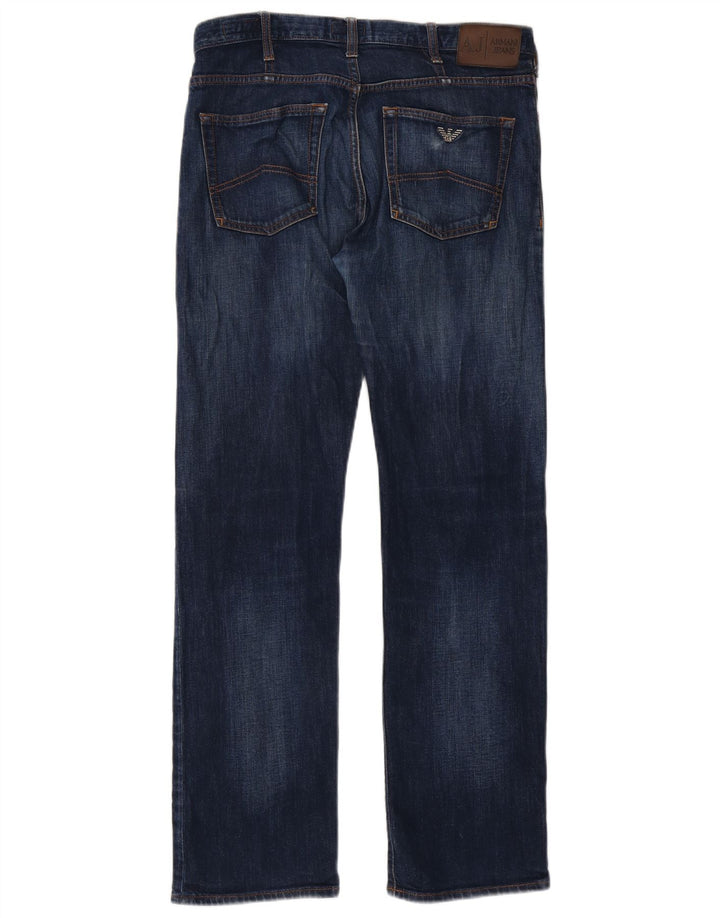 Armani feminino regular fit jeans reto W32 L31 algodão azul