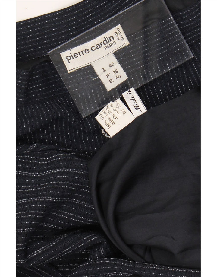 PIERRE CARDIN Conjunto de saia feminina de 2 peças IT 42 Médio W25 L20 Azul marinho