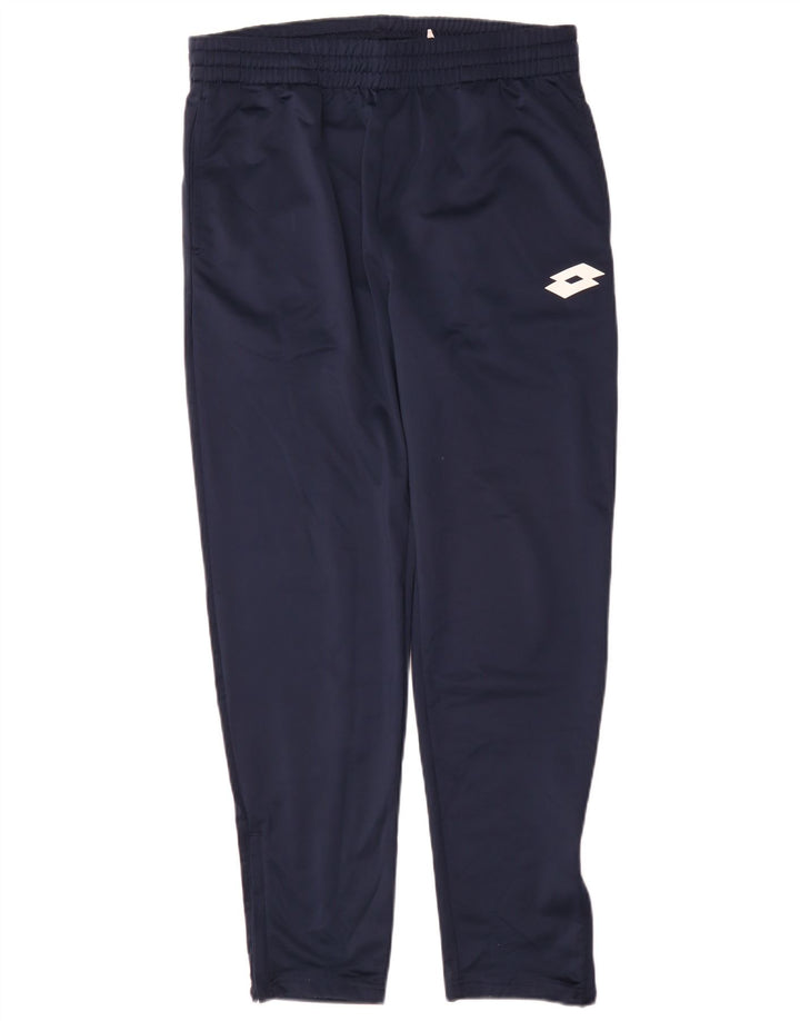 Calça de treino masculina Lotto poliéster azul marinho médio