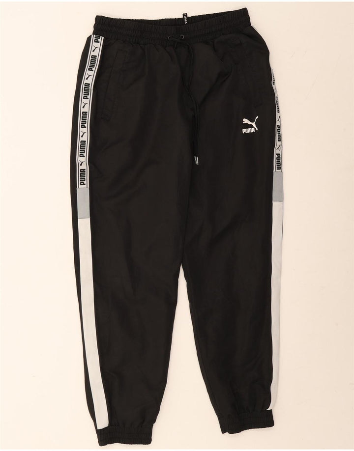 Calça esportiva masculina Puma Graphic Joggers médio preto colorblock
