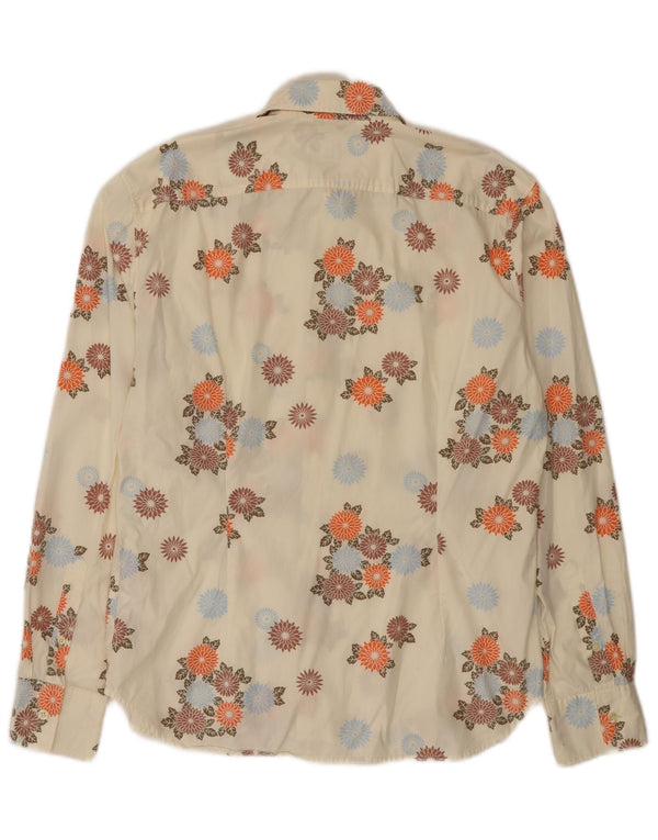Camisa masculina Paul Smith grande de algodão floral branco