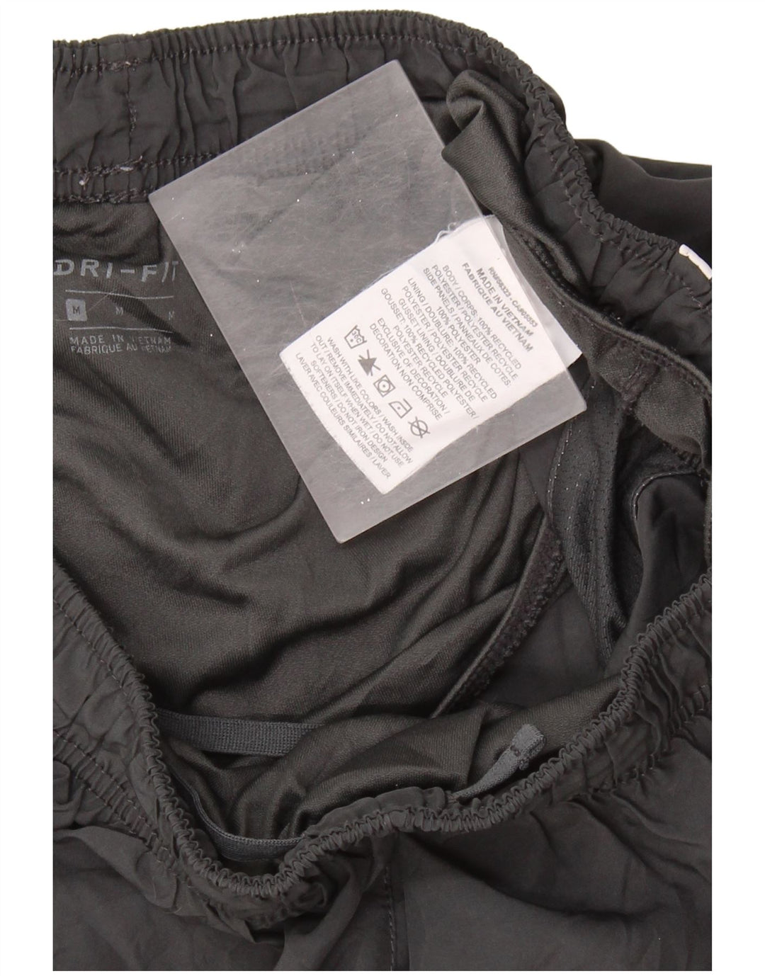Shorts esportivos femininos NIKE Dri Fit UK 12 poliéster cinza médio