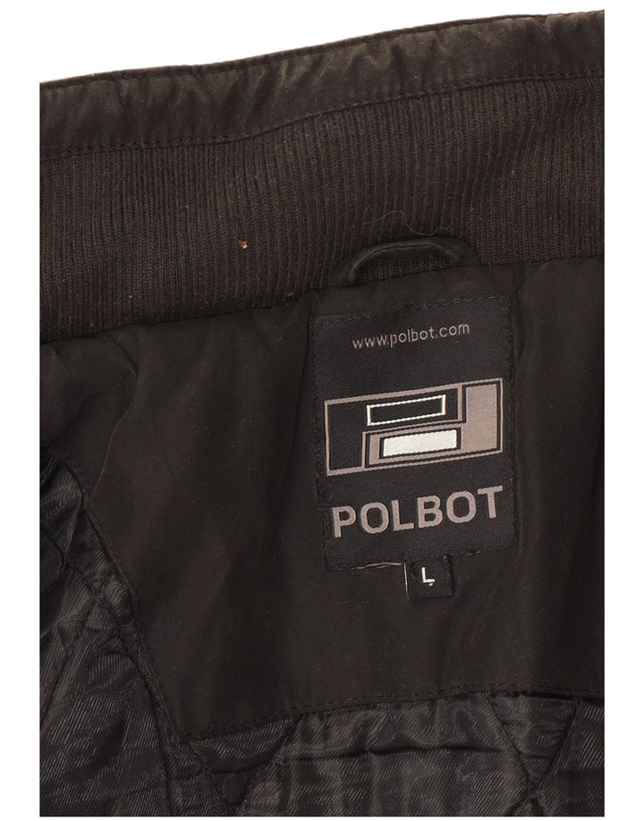 Jaqueta bomber masculina Polbot UK 40 grande poliéster preto