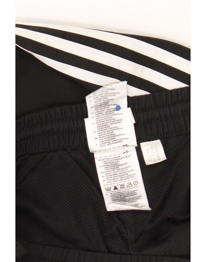 Calças de treino masculinas Adidas UK 46/48 XL poliéster preto