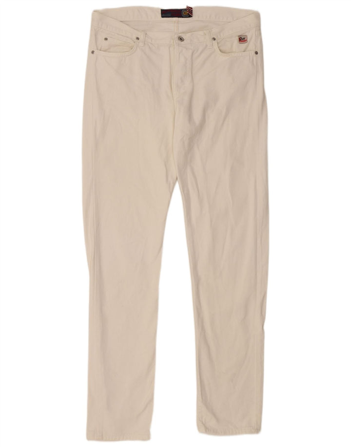 ROY ROGERS Calça jeans masculina slim W36 L34 algodão branco