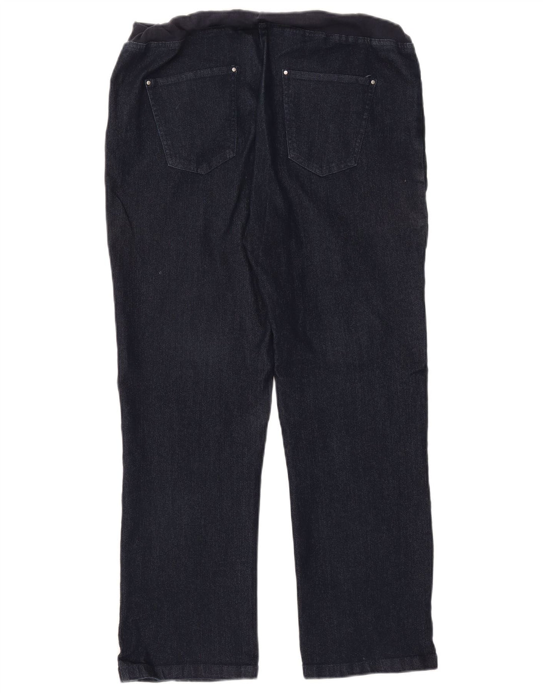 COTTON TRADERS Jeans retos femininos UK 14 médio W30 L27 algodão azul marinho