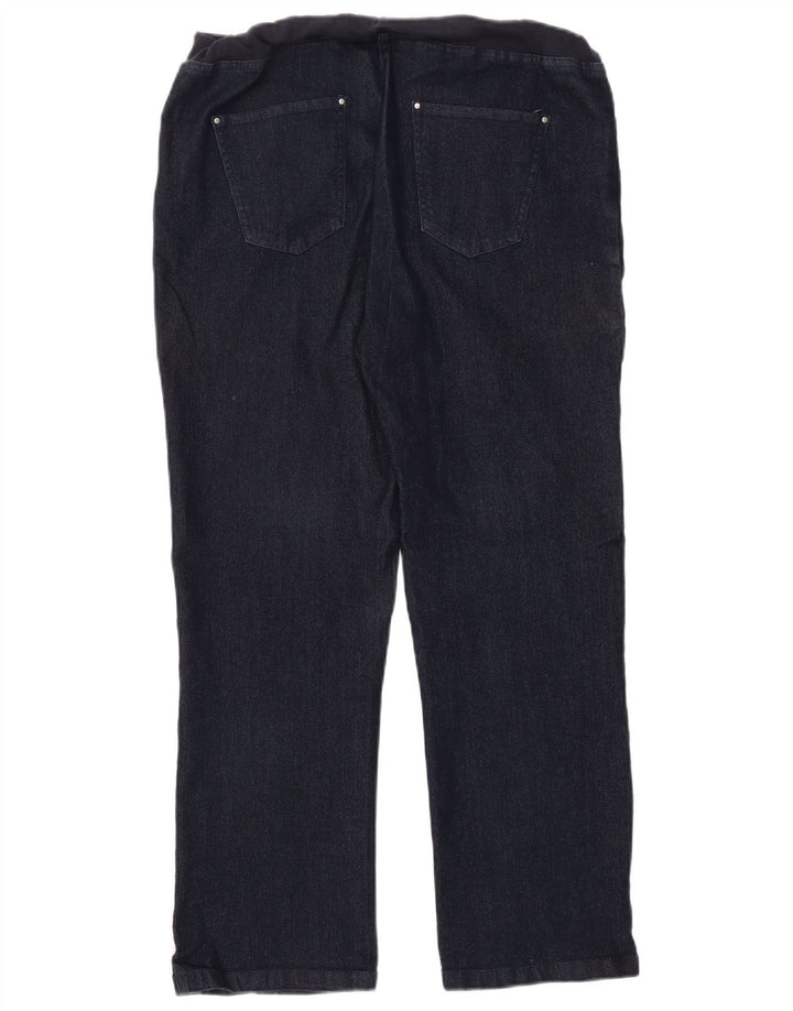 COTTON TRADERS Jeans retos femininos UK 14 médio W30 L27 algodão azul marinho