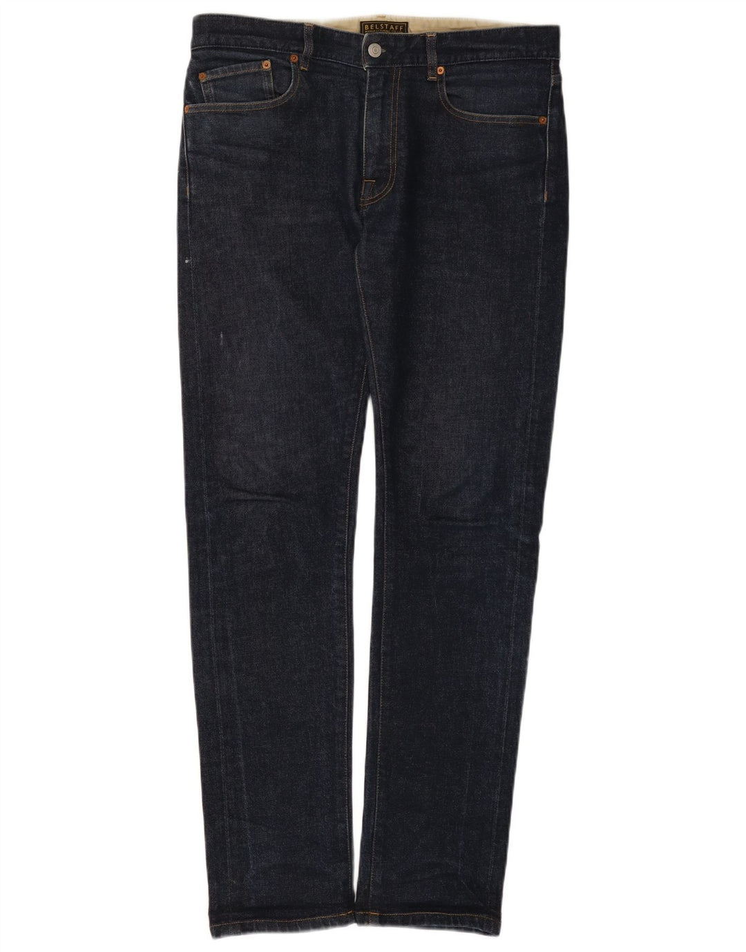 Belstaff Mens Slim Jeans W31 L32 Azul Marinho Algodão