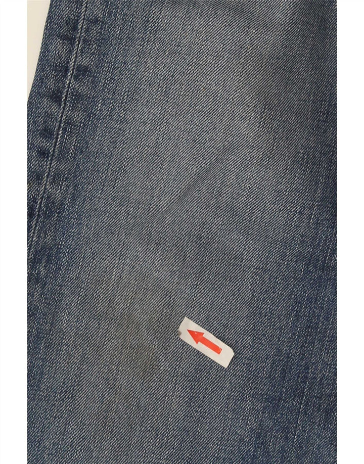 Marlboro Classics Mens Straight Jeans W33 L30 Azul Algodão