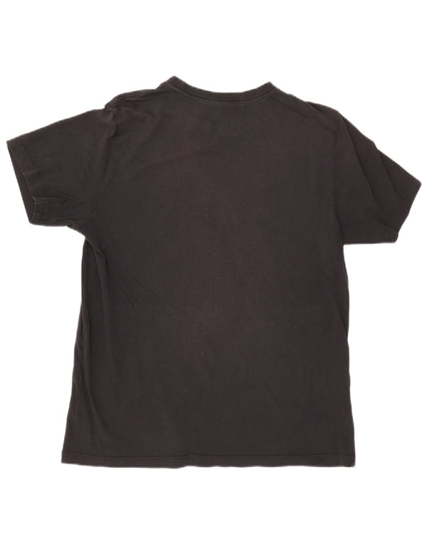 Camiseta feminina NIKE com estampa gráfica UK 14 médio algodão preto