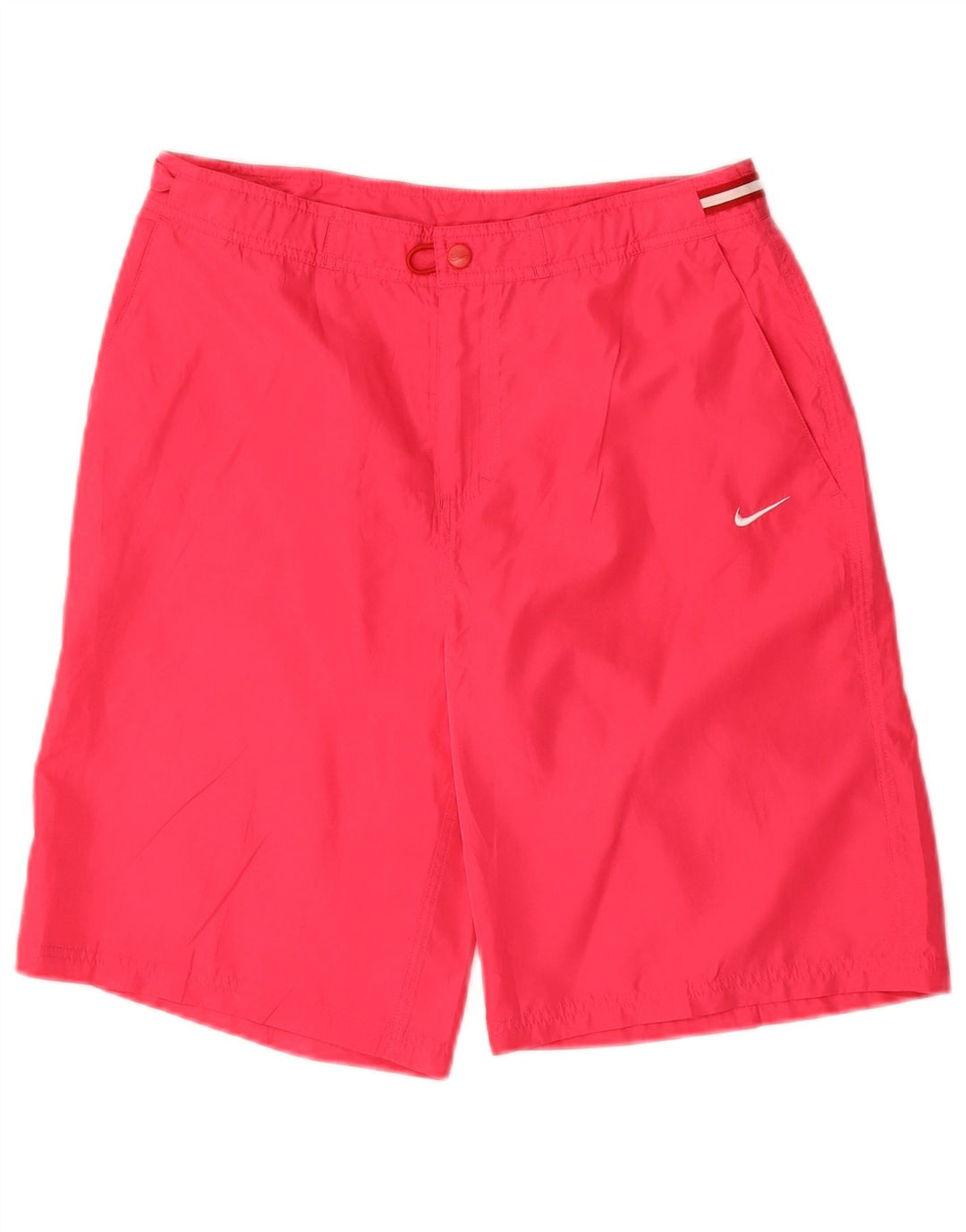 NIKE Womens Chino Shorts Médio W30 Rosa Poliéster