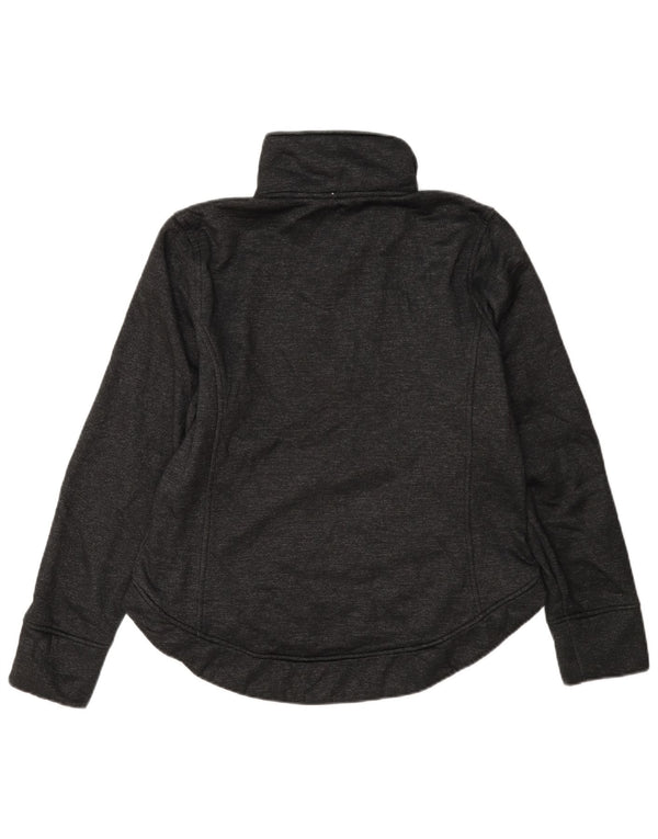 Suéter feminino The North Face com gola e zíper UK 14 cinza médio