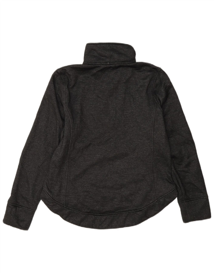 Suéter feminino The North Face com gola e zíper UK 14 cinza médio