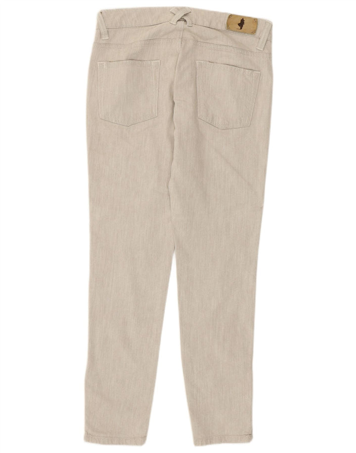 MARLBORO CLASSICS Calça feminina casual justa W29 L27 bege