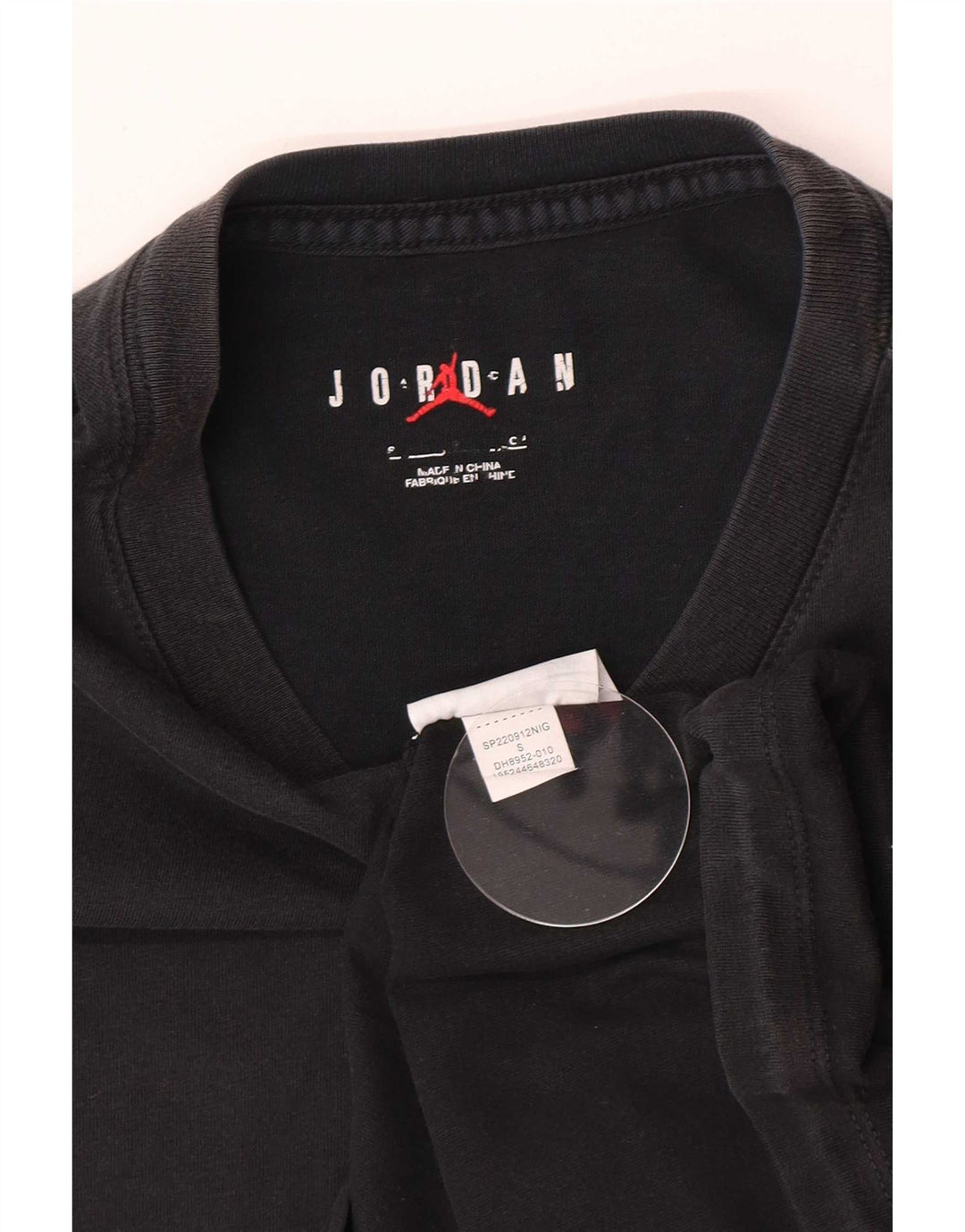 Jordan Camiseta masculina gráfica top pequeno algodão preto