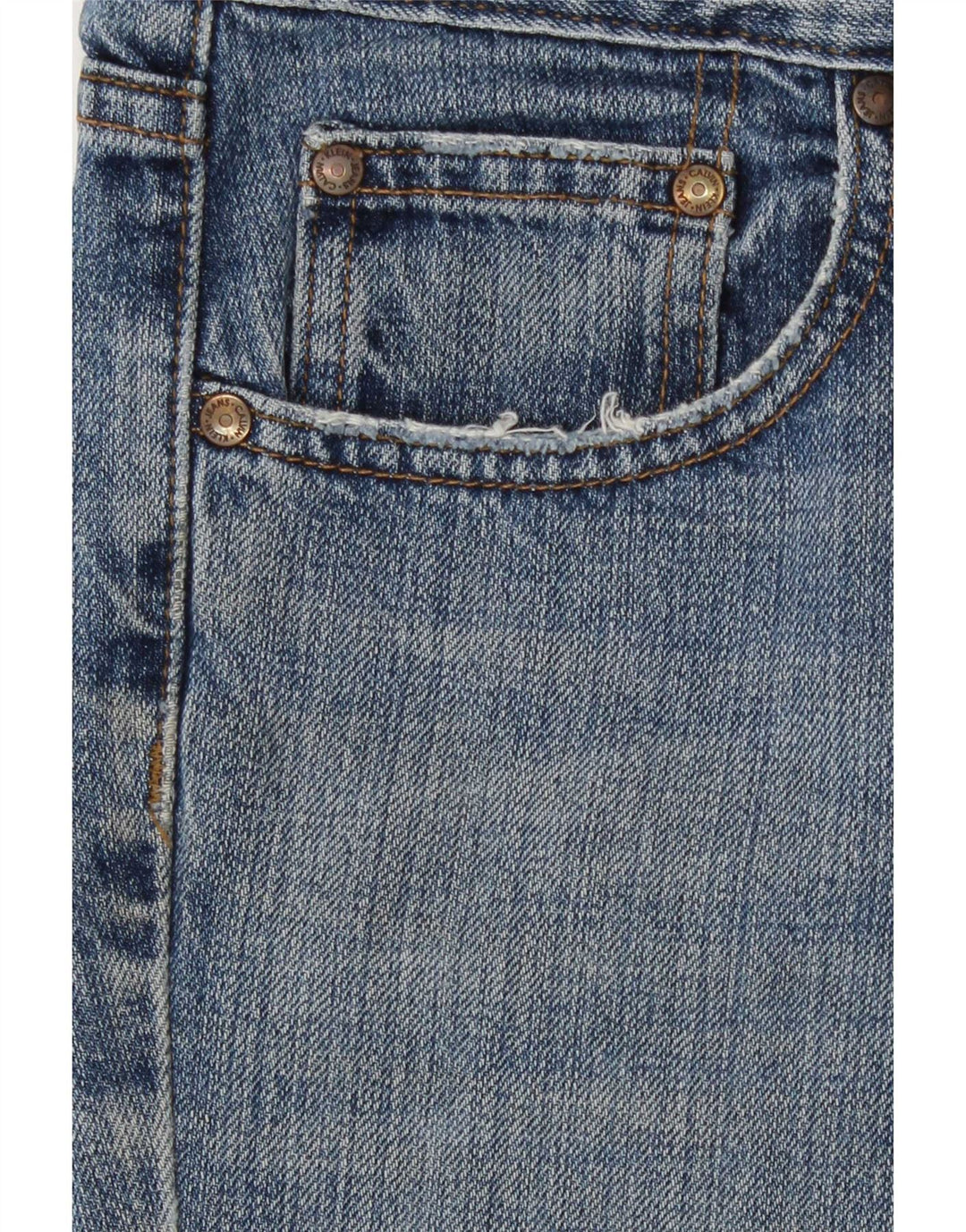 Calça jeans feminina Calvin Klein Bootcut US 8 médio W30 L29 azul