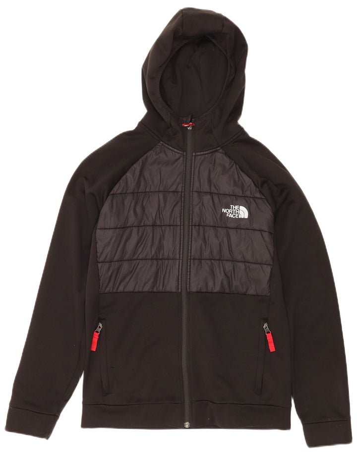 THE NORTH FACE Suéter masculino com capuz e zíper 14-15 anos XL preto colorblock