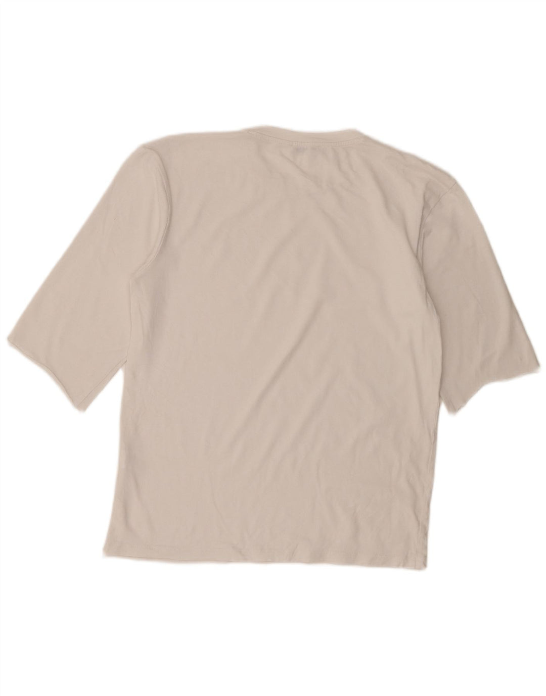 Camiseta feminina Zara UK 12 algodão branco médio