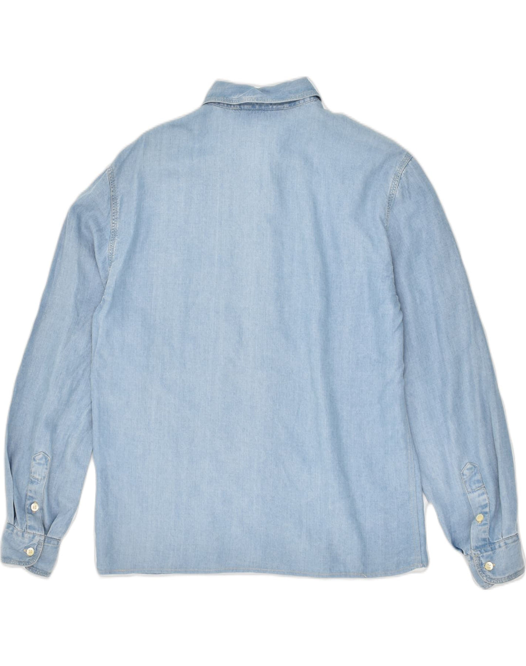 LES COPAINS Womens Denim Shirt IT 44 Medium Blue Cotton Vintage Les Copains and Second-Hand Les Copains from Messina Hembry 