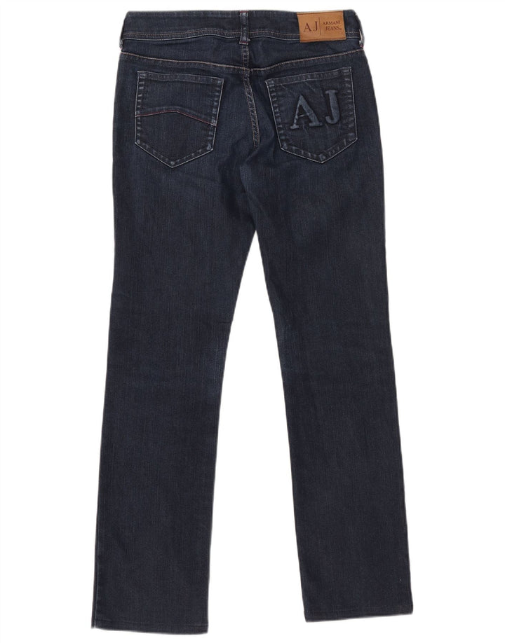 ARMANI Jeans retos femininos W27 L28 azul marinho