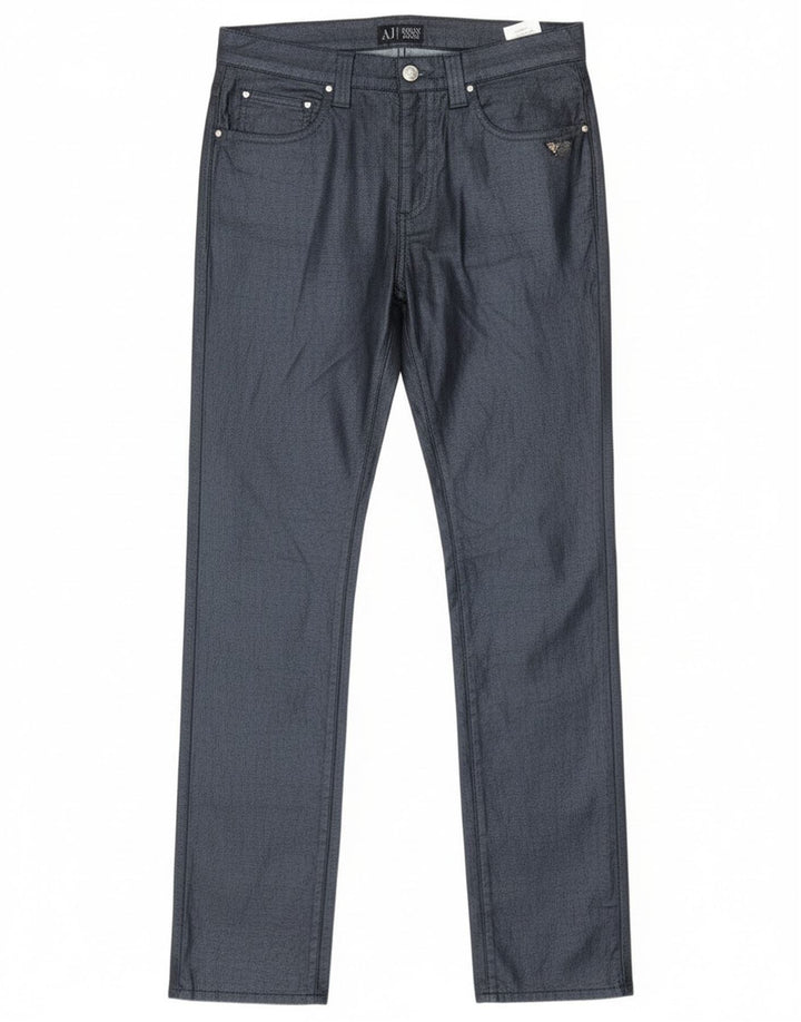 Armani Womens Slim Jeans W29 L32 Azul Marinho Algodão