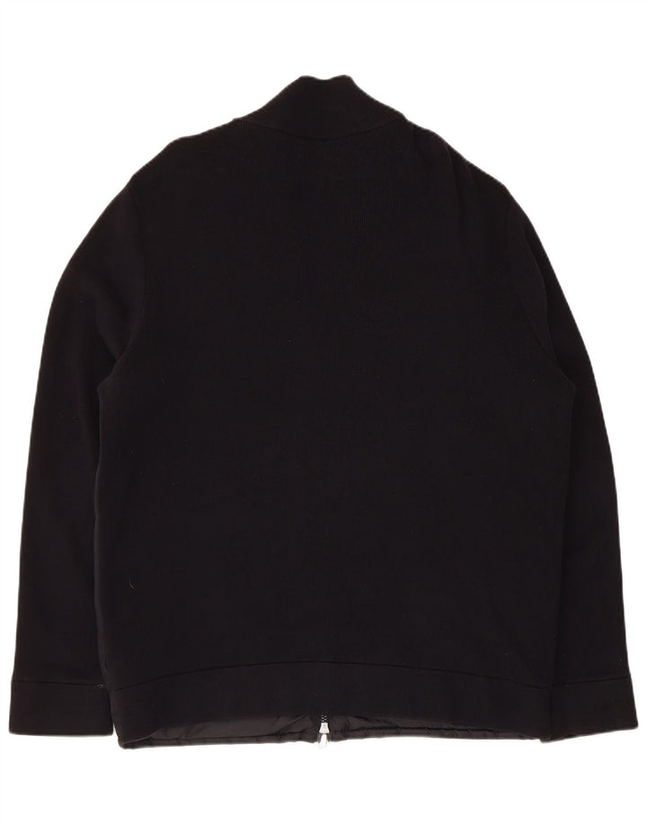 Jaqueta bomber masculina Massimo Dutti UK 42 XL algodão preto