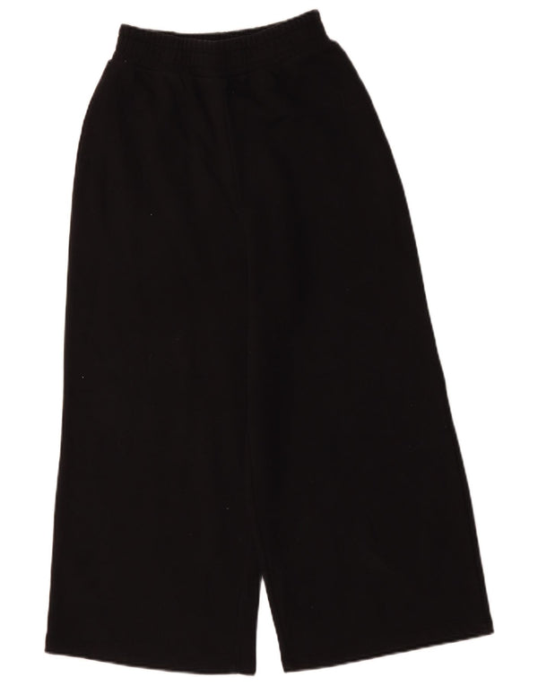 Zara Womens Capri Calças de treino Reino Unido 8 Pequeno Preto