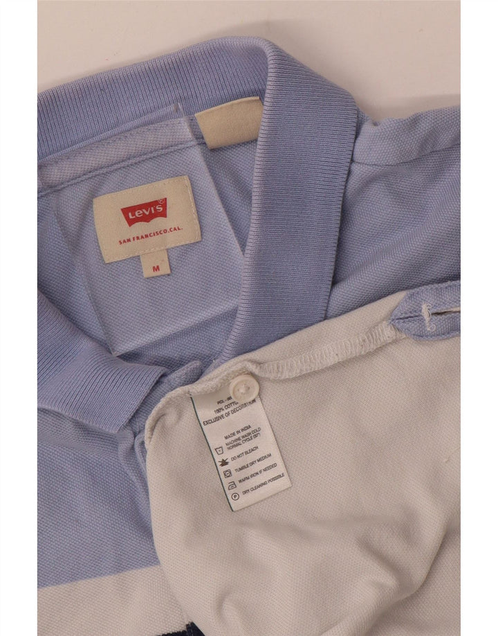 Camisa polo masculina LEVI'S médio branco colorblock algodão