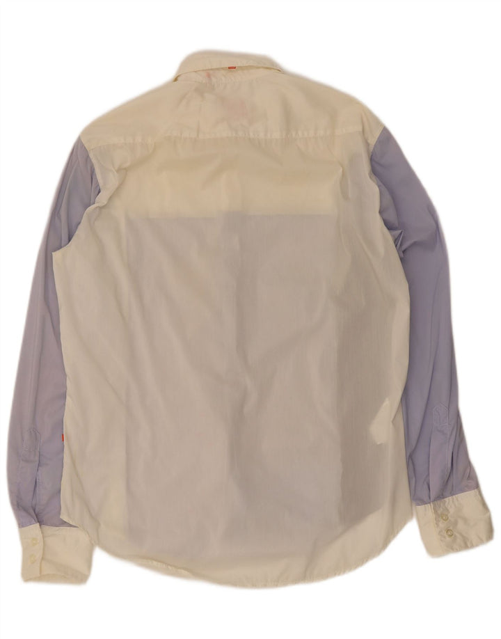 Camisa masculina Hugo Boss média multicolorida colorblock algodão