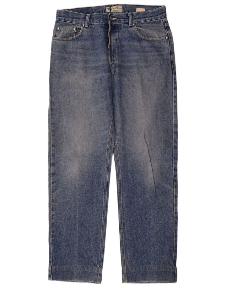 SERGIO TACCHINI Jeans reto masculino W34 L32 algodão azul