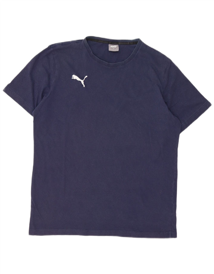 Camiseta masculina Puma grande algodão azul marinho