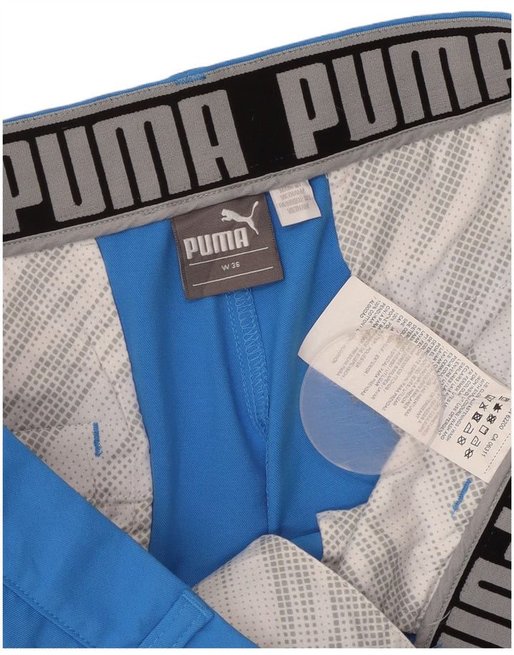 Shorts Chino Masculino Puma W36 Grande Poliéster Azul