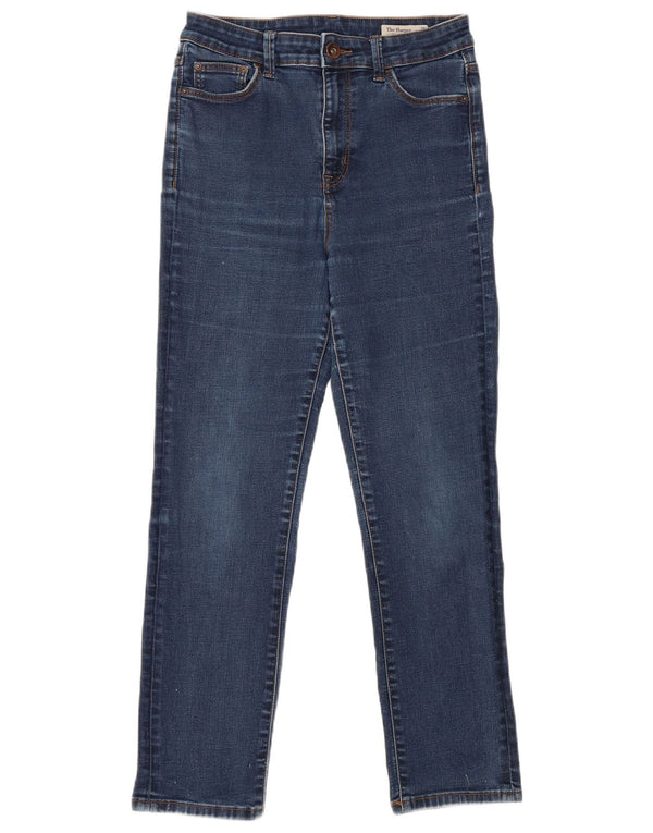Marks & Spencer Feminino The Harper Slim Jeans Reino Unido 10 Pequeno W28 L26 Azul