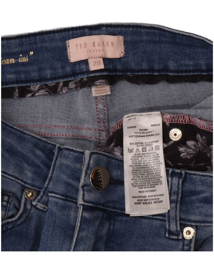 Jeans skinny feminino Ted Baker W28 L27 algodão azul