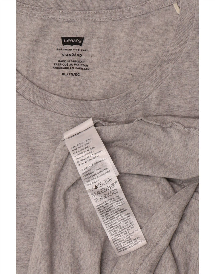 Camiseta masculina Levi's Standard Fit Top XL algodão cinza