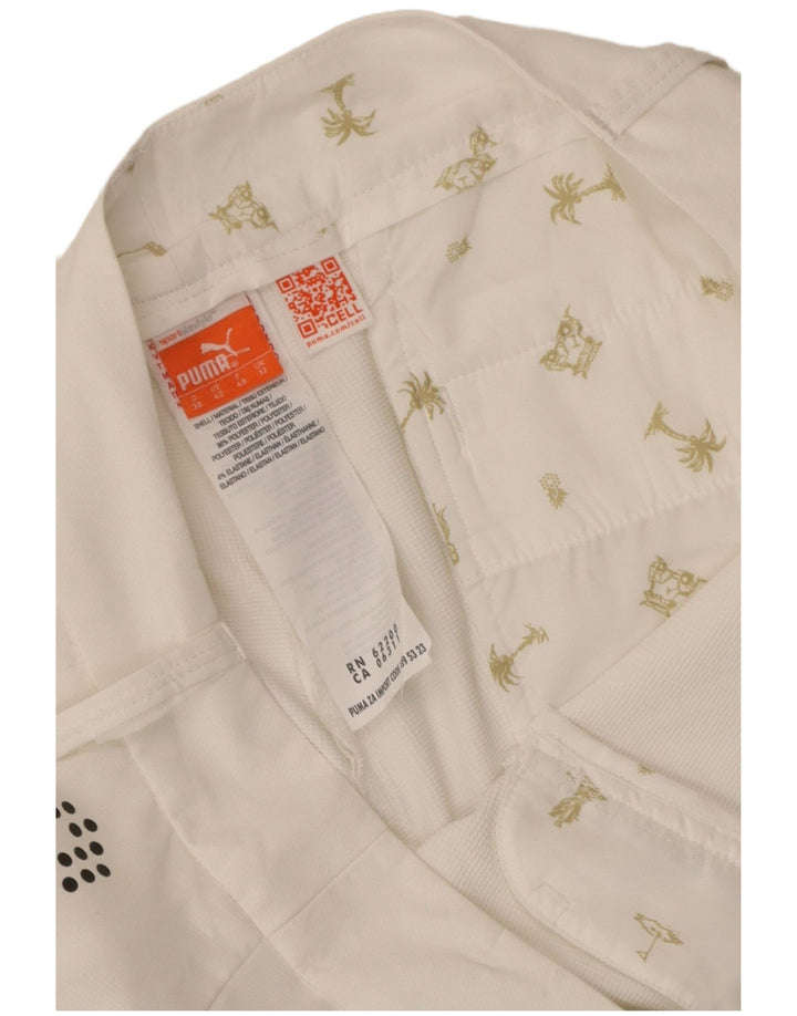 Shorts Chino Feminino Puma UK 12 Médio W34 Poliéster Branco