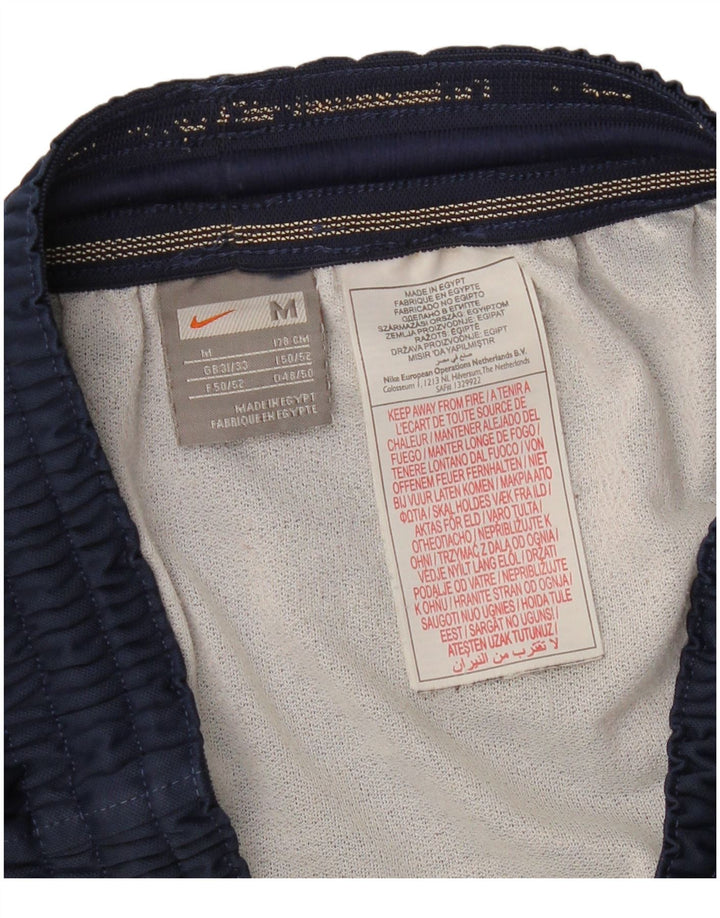 Shorts esportivos masculinos NIKE poliéster azul marinho médio