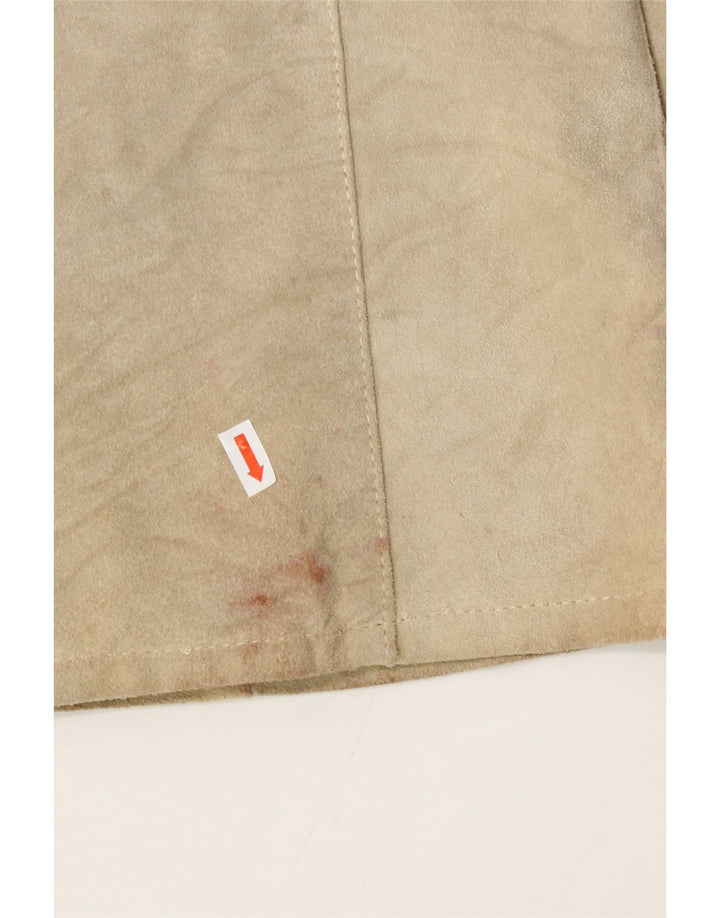 SITELLI Womens Suede Jacket IT 44 Medium Beige Leather Vintage Sitelli and Second-Hand Sitelli from Messina Hembry 
