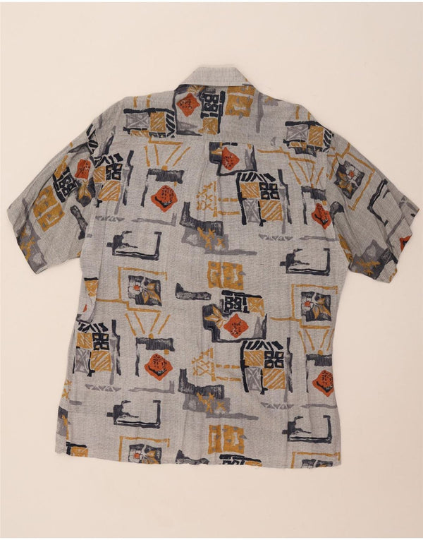 Camisa masculina de manga curta Greenfield tamanho 41/42 grande patchwork multicolorido