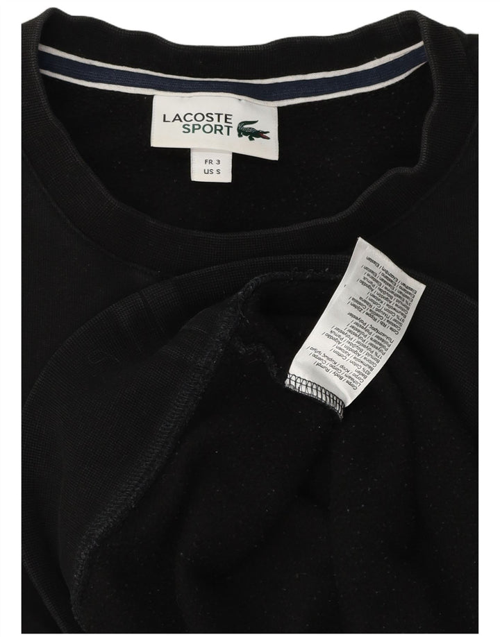 Lacoste moletom masculino tamanho 3 pequeno algodão preto