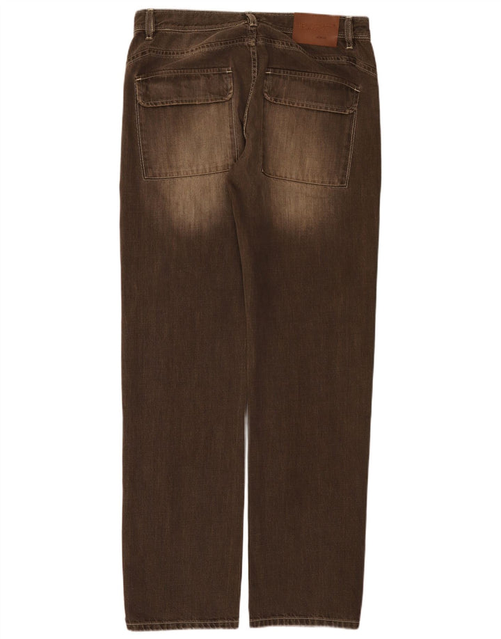 Jeans retos masculinos Gant W34 L34 algodão marrom