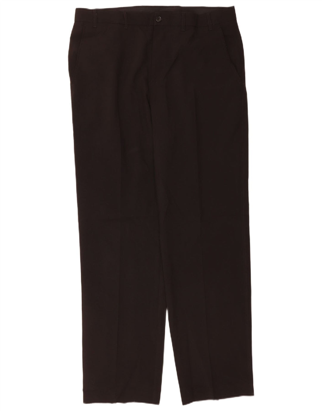 Calça chino masculina Marks & Spencer sob medida reta W36 L33 preta