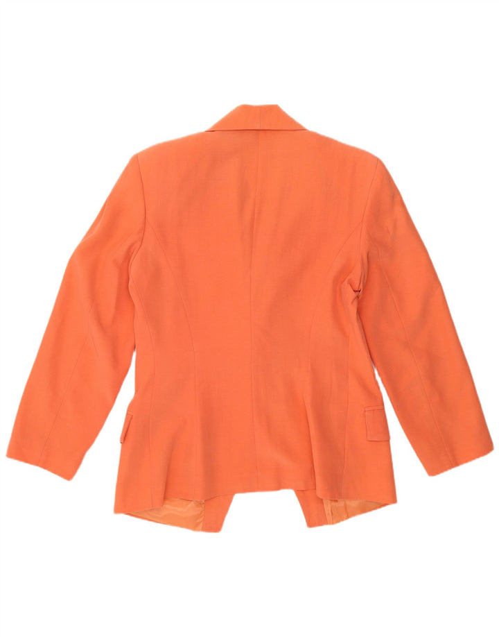 Jaqueta Blazer Feminina Vintage com 1 Botão Reino Unido 14 Médio Laranja
