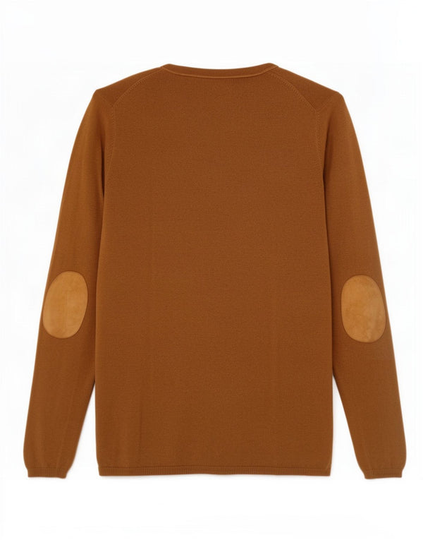 Suéter cardigã feminino Massimo Dutti Reino Unido 18 XL seda marrom