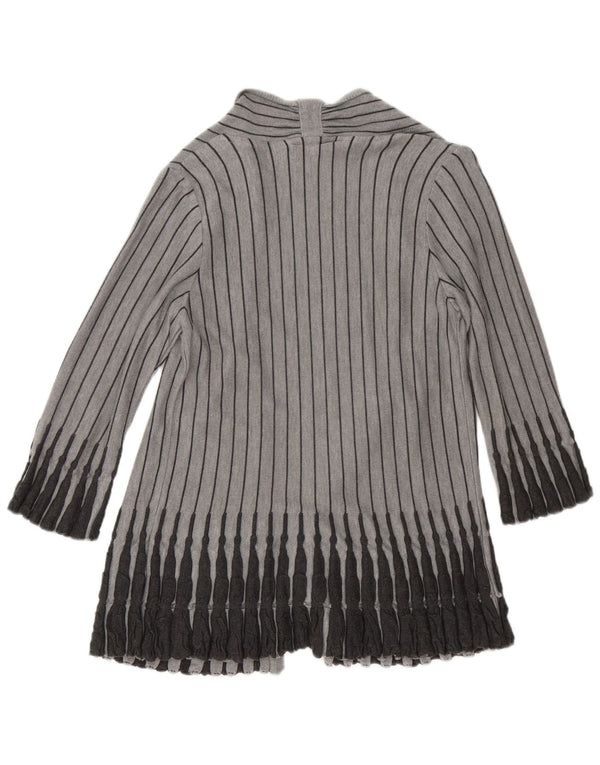 Suéter cardigã feminino de manga 3/4 da Marks & Spencer Reino Unido 12 cinza médio