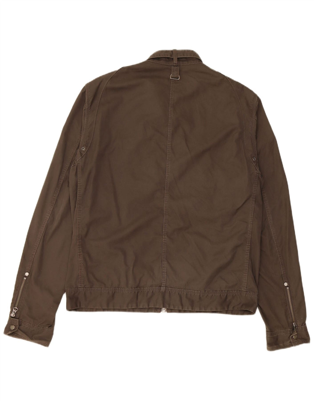 Jaqueta militar masculina Replay UK 40 grande algodão marrom