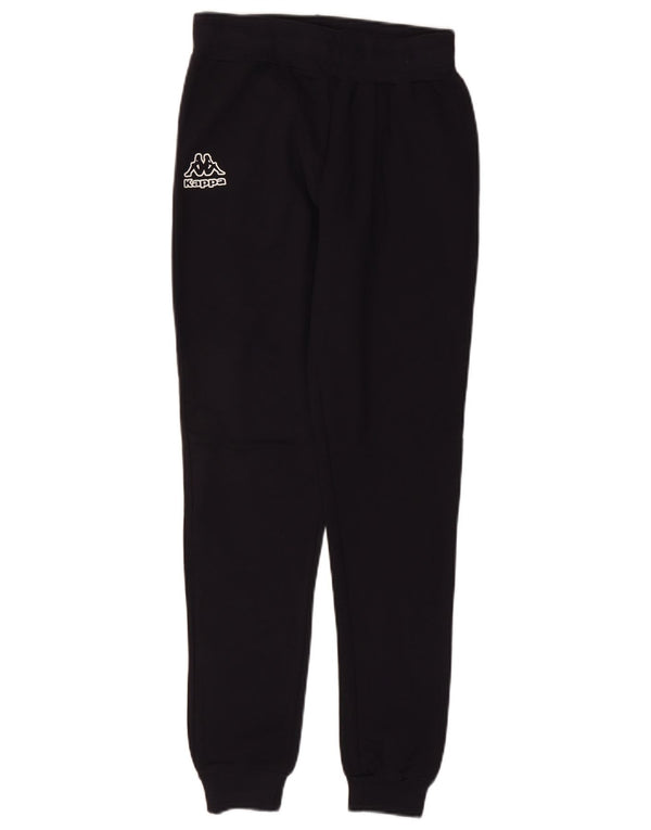 Calça de treino feminina Kappa Joggers UK 8 pequeno azul marinho