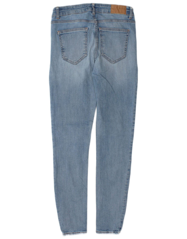 Zara Jeans Skinny Feminino UE 38 Pequeno W28 L28 Azul