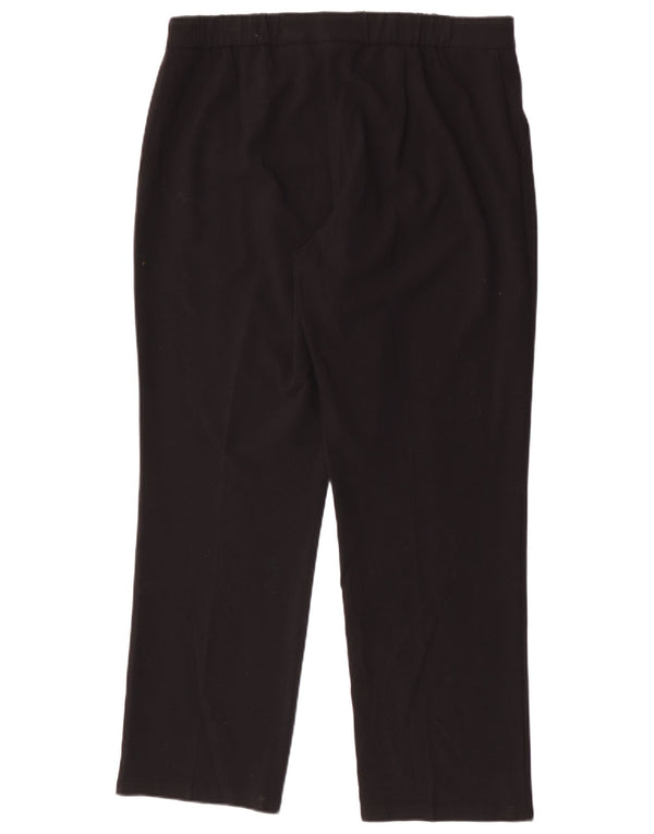 Calça feminina Marks & Spencer Slim Suit UK 16 grande W34 L28 preta